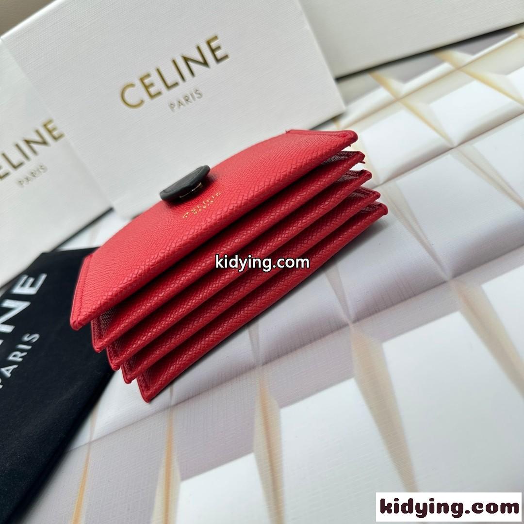 人気 ロゴ セリーヌ CELINE アコーディオン カードホルダー 偽物-0