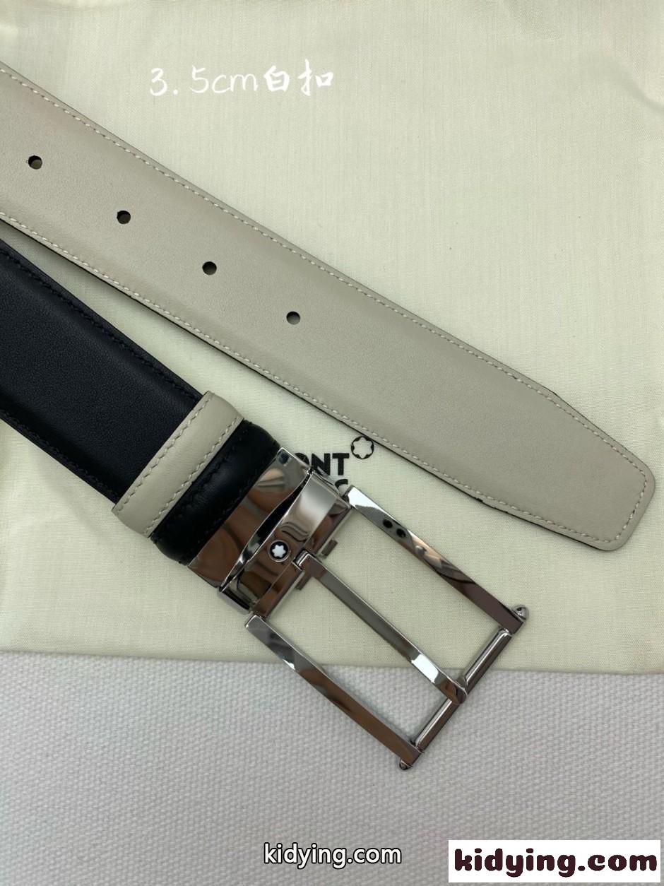 モンブラン ベルト 偽物 シンプル 合わせやすい リバーシブルベルト-4