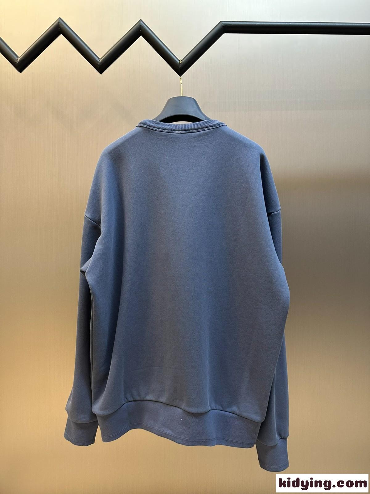 DIOR AND STONE ISLAND スウェットシャツ クリスチャン・ディオール Tシャツ コピー ブルー-1