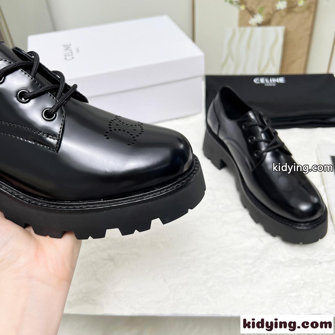 CELINE トリオンフ パンチング ローファー セリーヌ シューズ コピー レディース-3