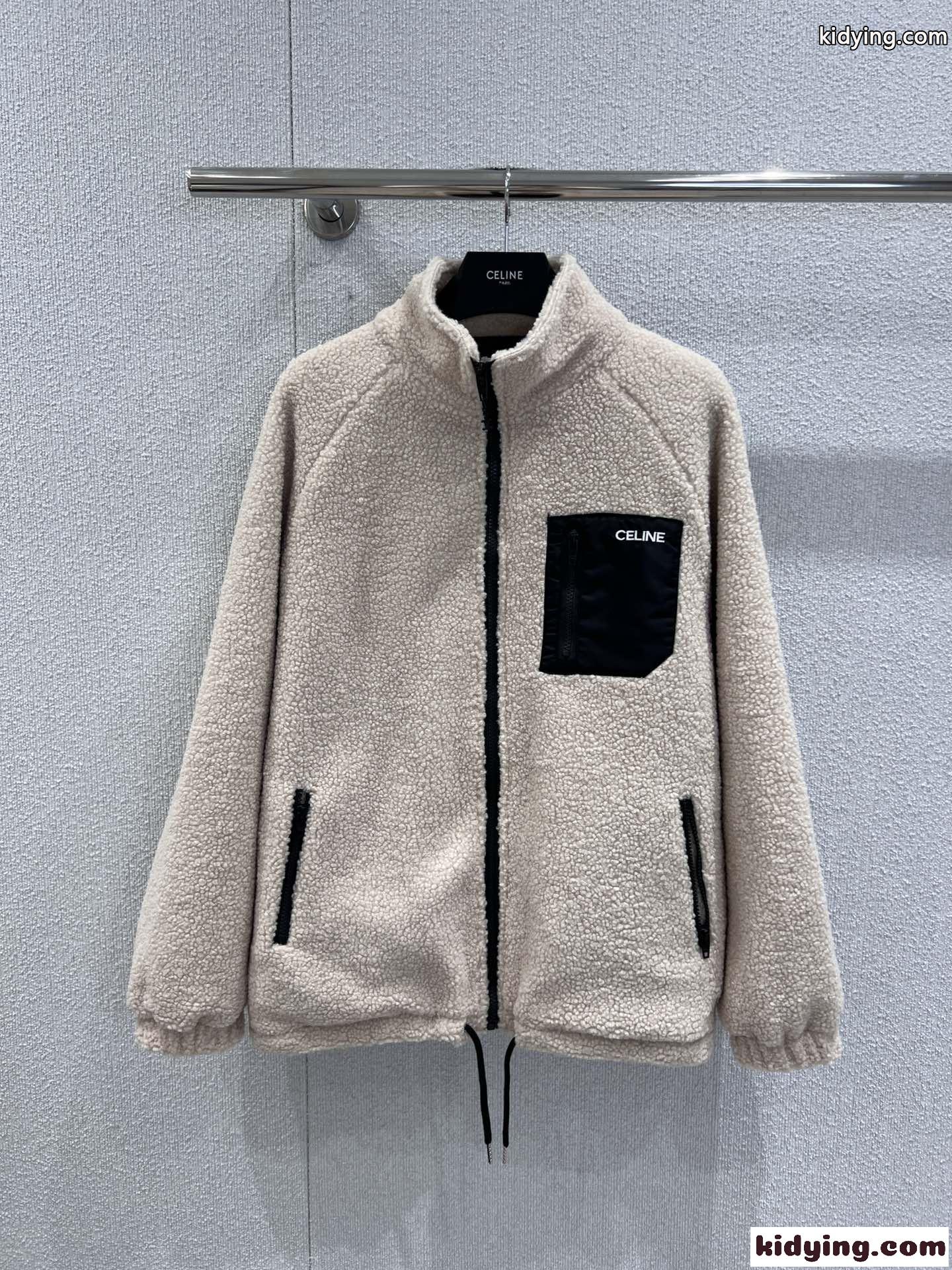 おしゃれ カジュアル フリースジャケット セリーヌ ジャケット 偽物 ブルゾン-1