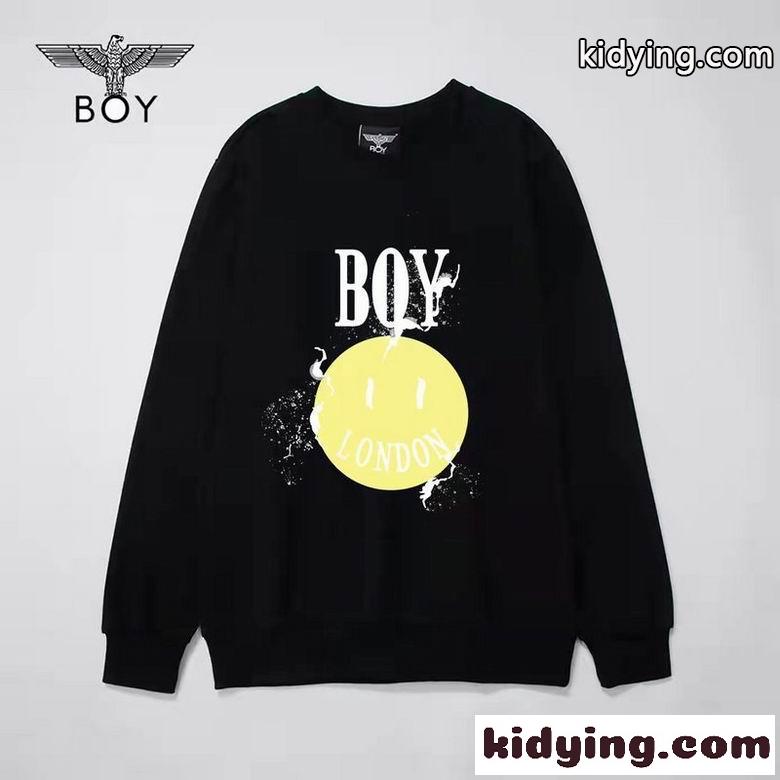 定番 人気 快適 クルーネック ボーイロンドン 長袖tシャツ コピー プリント 人気 カジュアル おしゃれ ホワイト ブラック-0