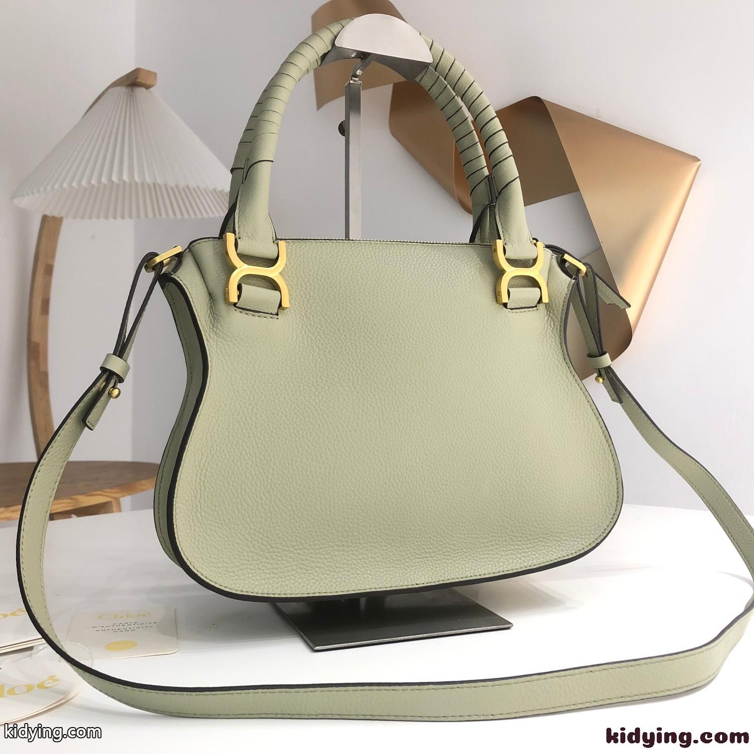 MARCIE スモール ダブルキャリーバッグ クロエ バッグ スーパーコピー グリーン-1