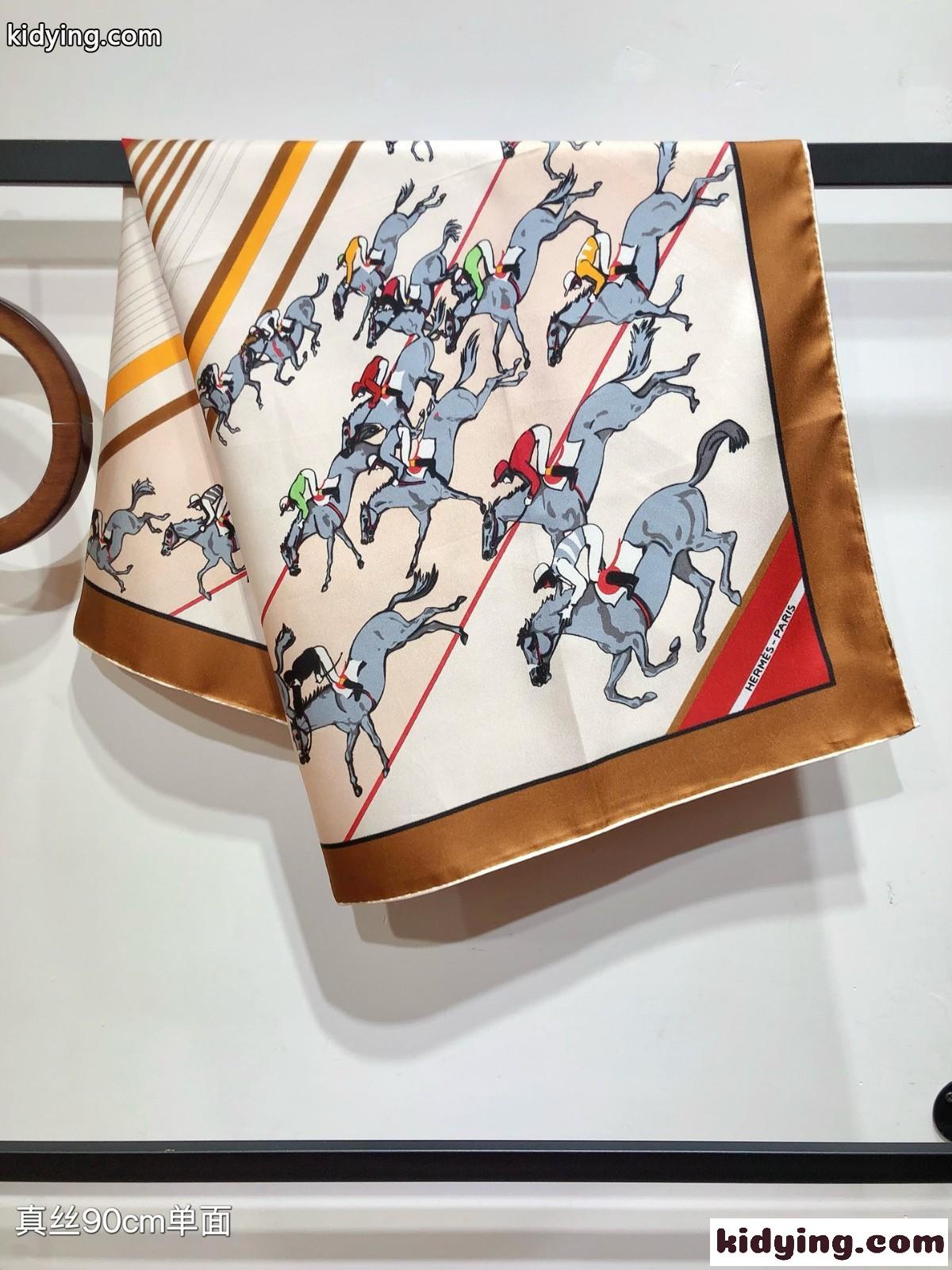 エルメス スカーフ コピー 上品 エレガント シルクスカーフ 90x90cm-4