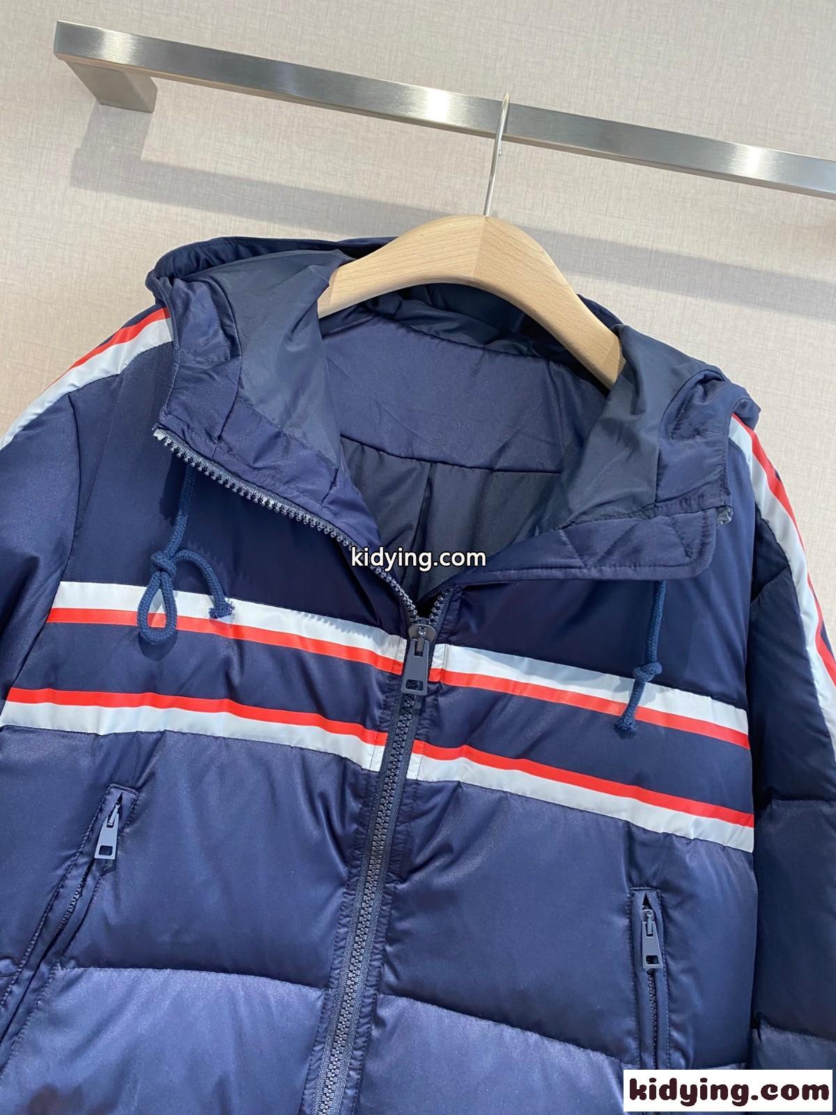DIORALPS フード付 クロップド クリスチャン・ディオール ダウンジャケット コピー ブルー-2