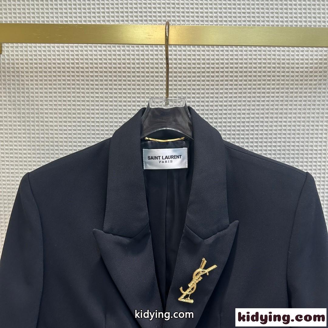 YSL イヴ・サンローラン シングルブレスト ジャケット コピー レディース-1