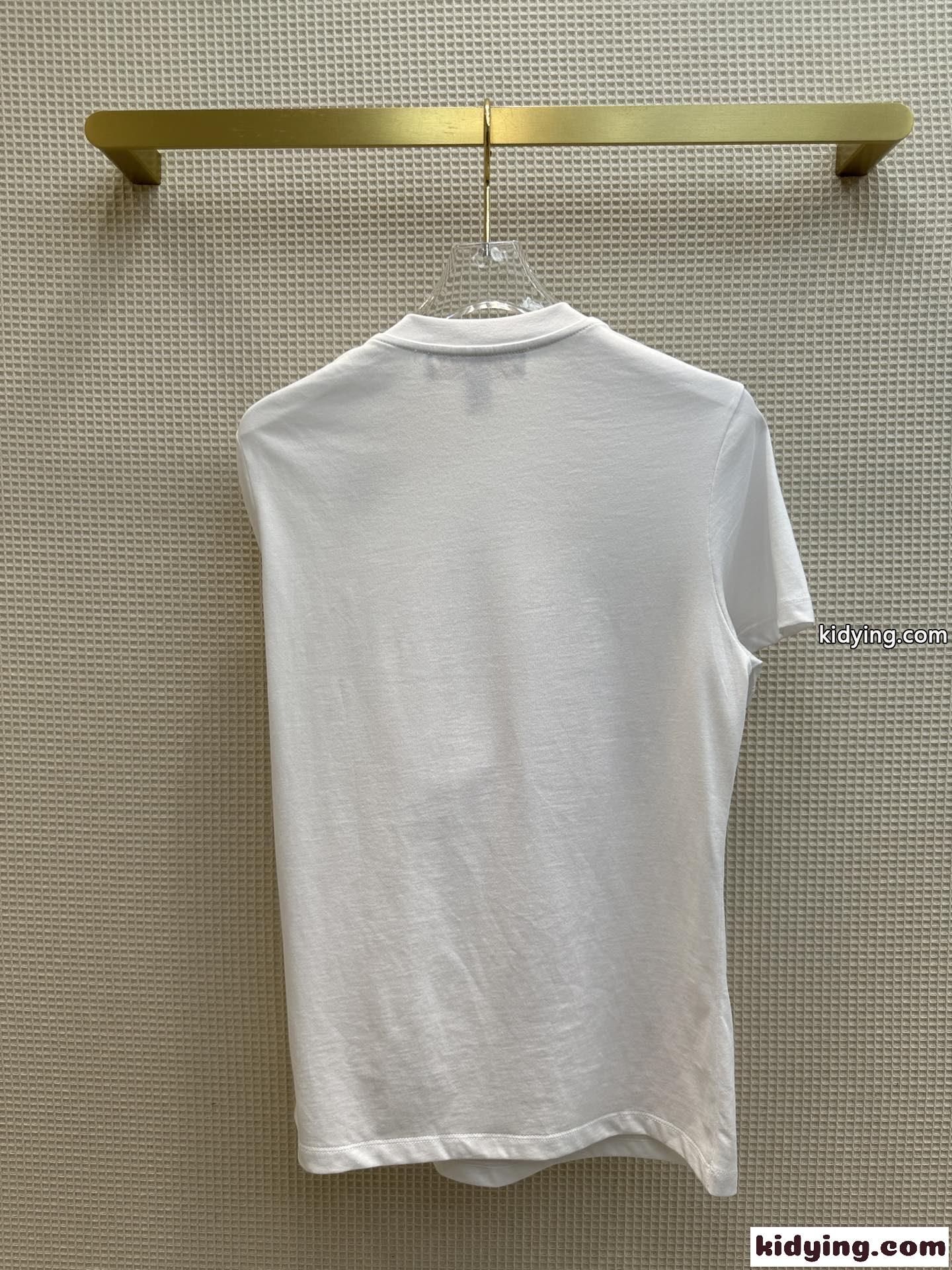 LV × YK フィッシュパッチバックルスリーブTシャツ ルイ・ヴィトン Tシャツ コピー コットン-3