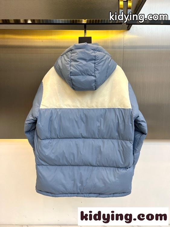 配色 切り替え グッチ ダウンジャケット コピー メンズ 暖かい アウター-5