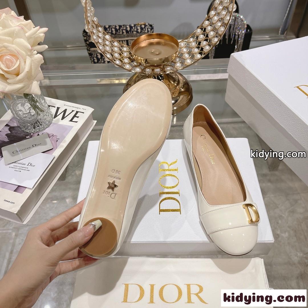 C’EST DIOR バレエフラット クリスチャン・ディオール シューズ コピー ホワイト-4
