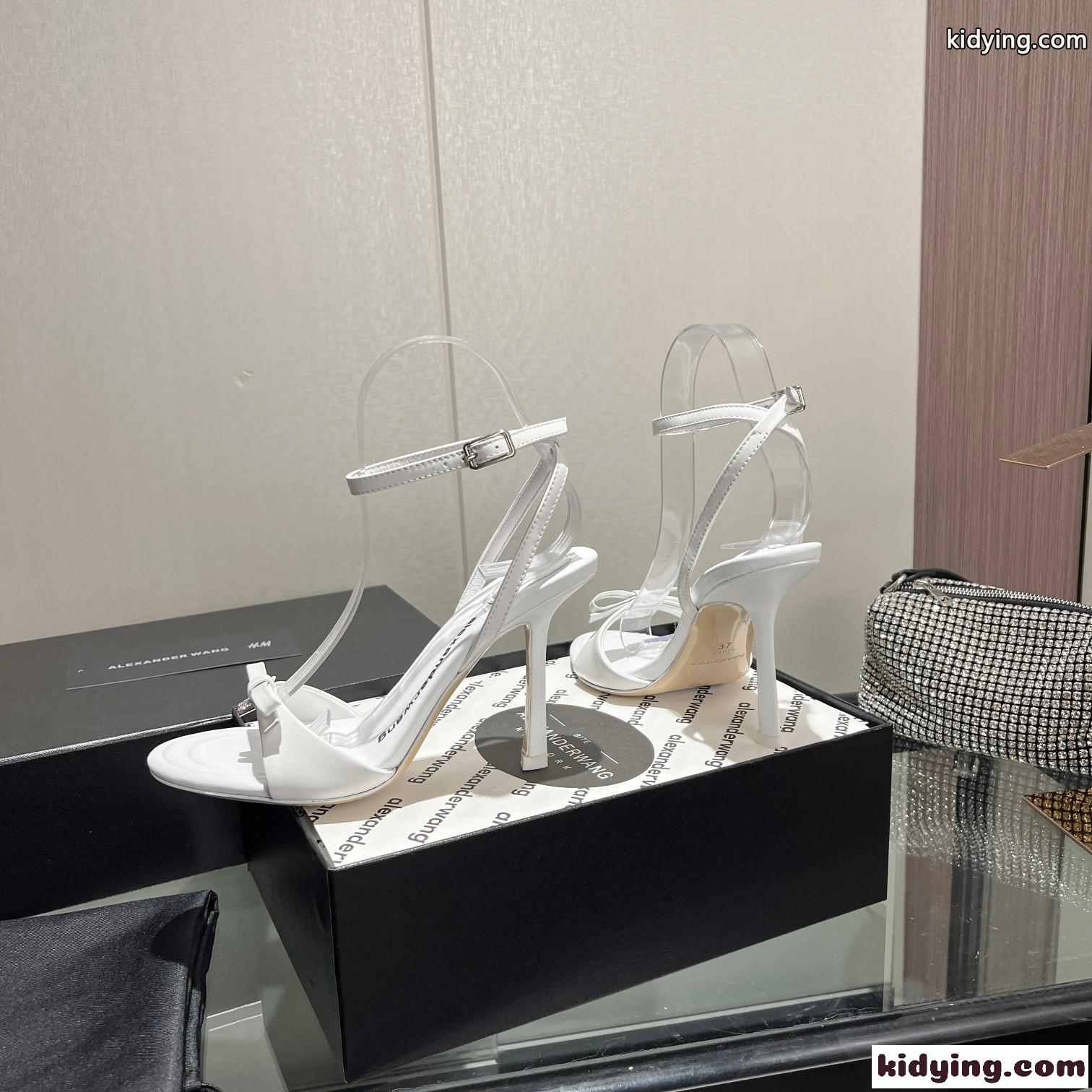 フェンミン 可愛い ハイヒールサンダル アレキサンダーワング サンダル コピー ホワイト-3