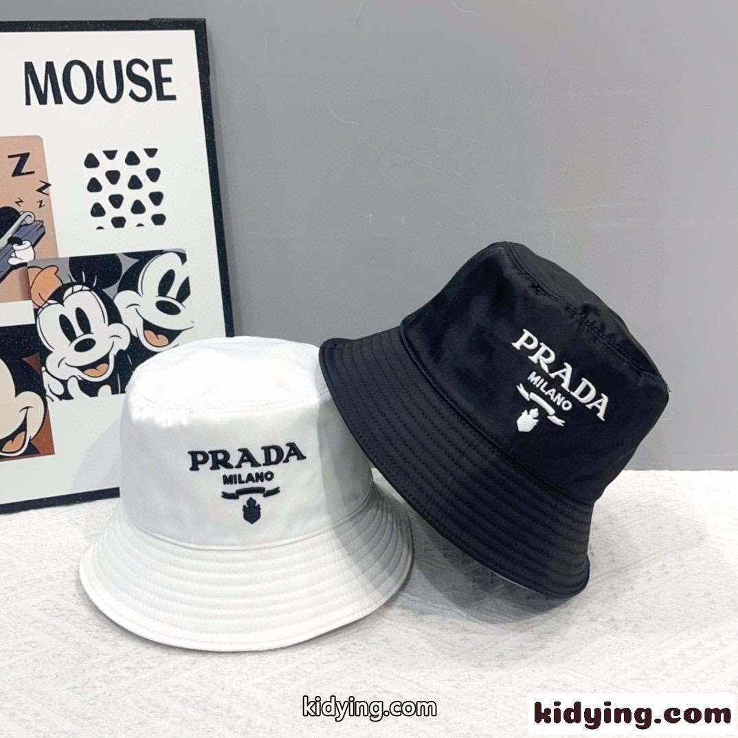 カジュアル 合わせやすい ロゴ刺繍 プラダ キャップ コピー バケットハット-3
