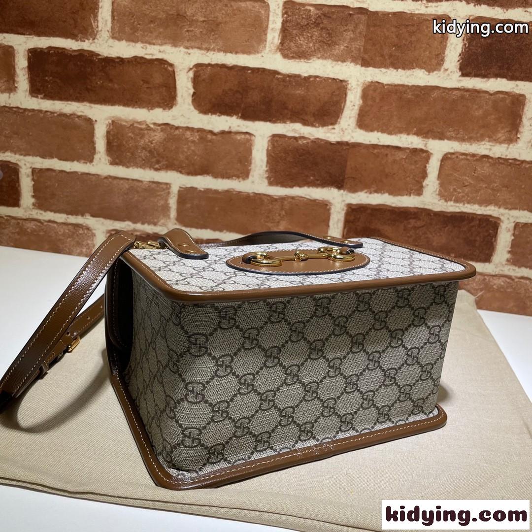ヴィンテージ スクエアシェイプ グッチ ホースビット 1955 グッチ バッグ レディース コピー ハンドバッグ-2