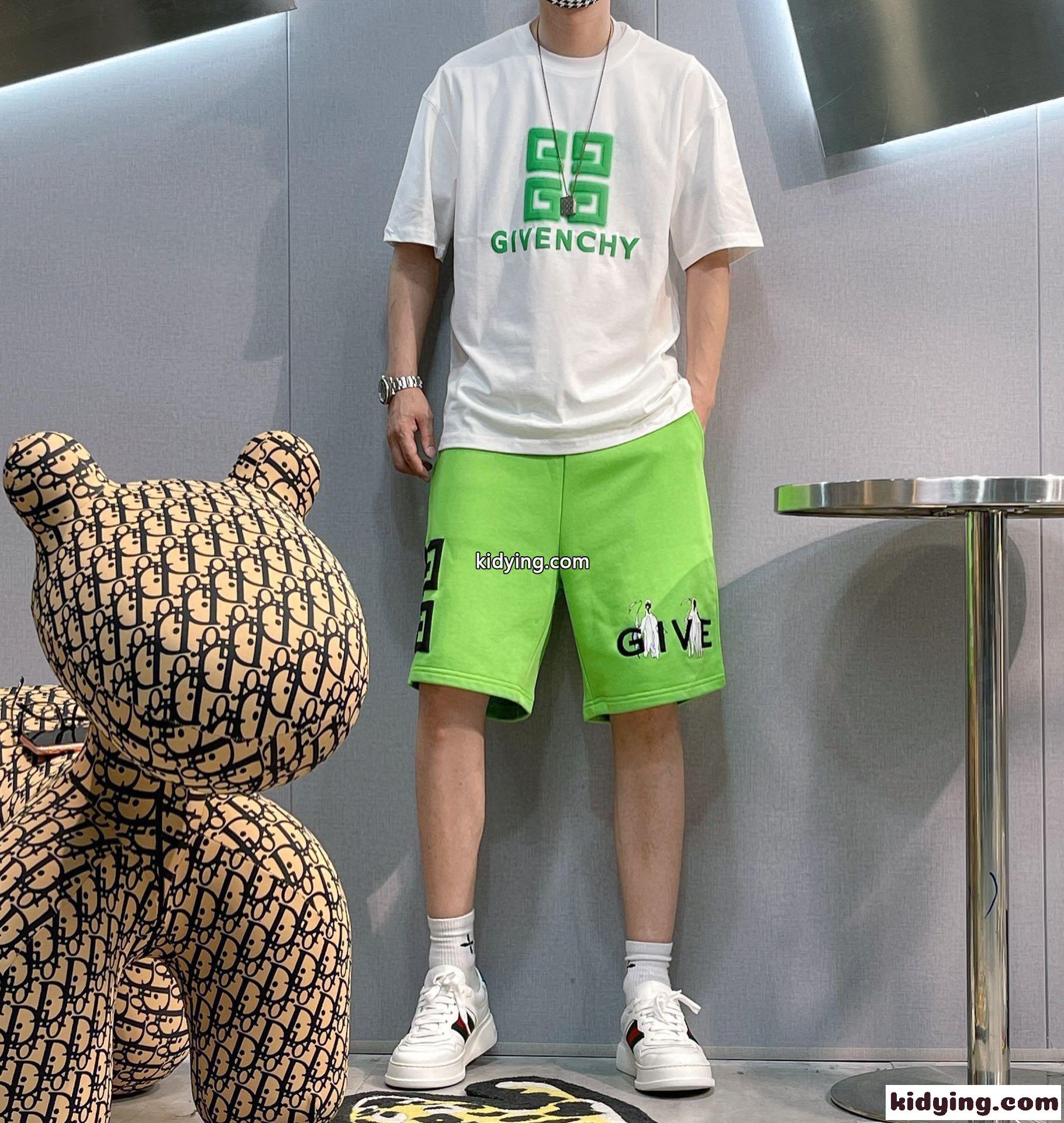 男女兼用 2022SS春夏新作 ゆったり ジバンシィ Tシャツ コピー 半袖 シルケット コットン ロゴ 快適-0