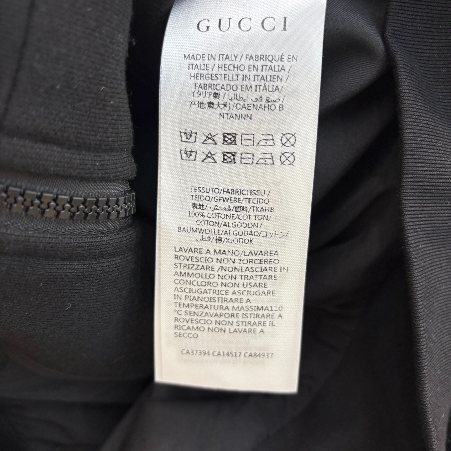 ジップアップパーカー＆ロングパンツ 上下セット グッチ セットアップ コピー ブラック-4