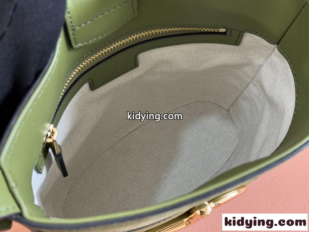GUCCI 73 スモール バケットバッグ スエード グッチ バッグ スーパーコピー 833665 グリーン-4