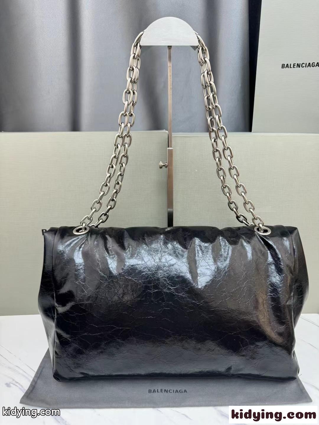 バレンシアガ レディース モナコ ミディアム チェーンバッグ スーパーコピー シルバー金具-1