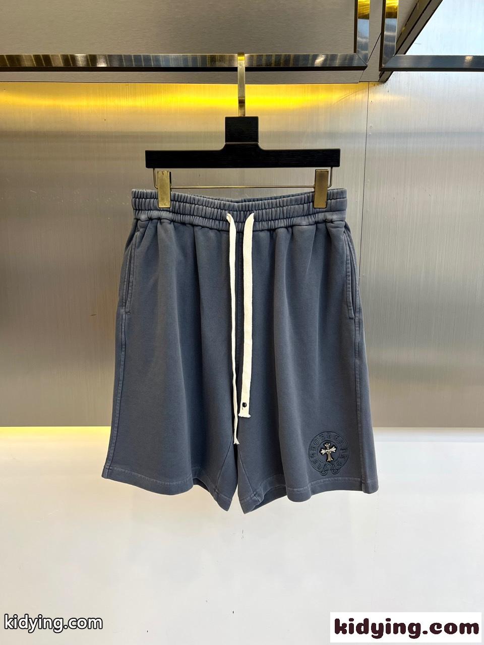 カジュアル 合わせやすい ショートパンツ クロムハーツ パンツ コピー グレー-1