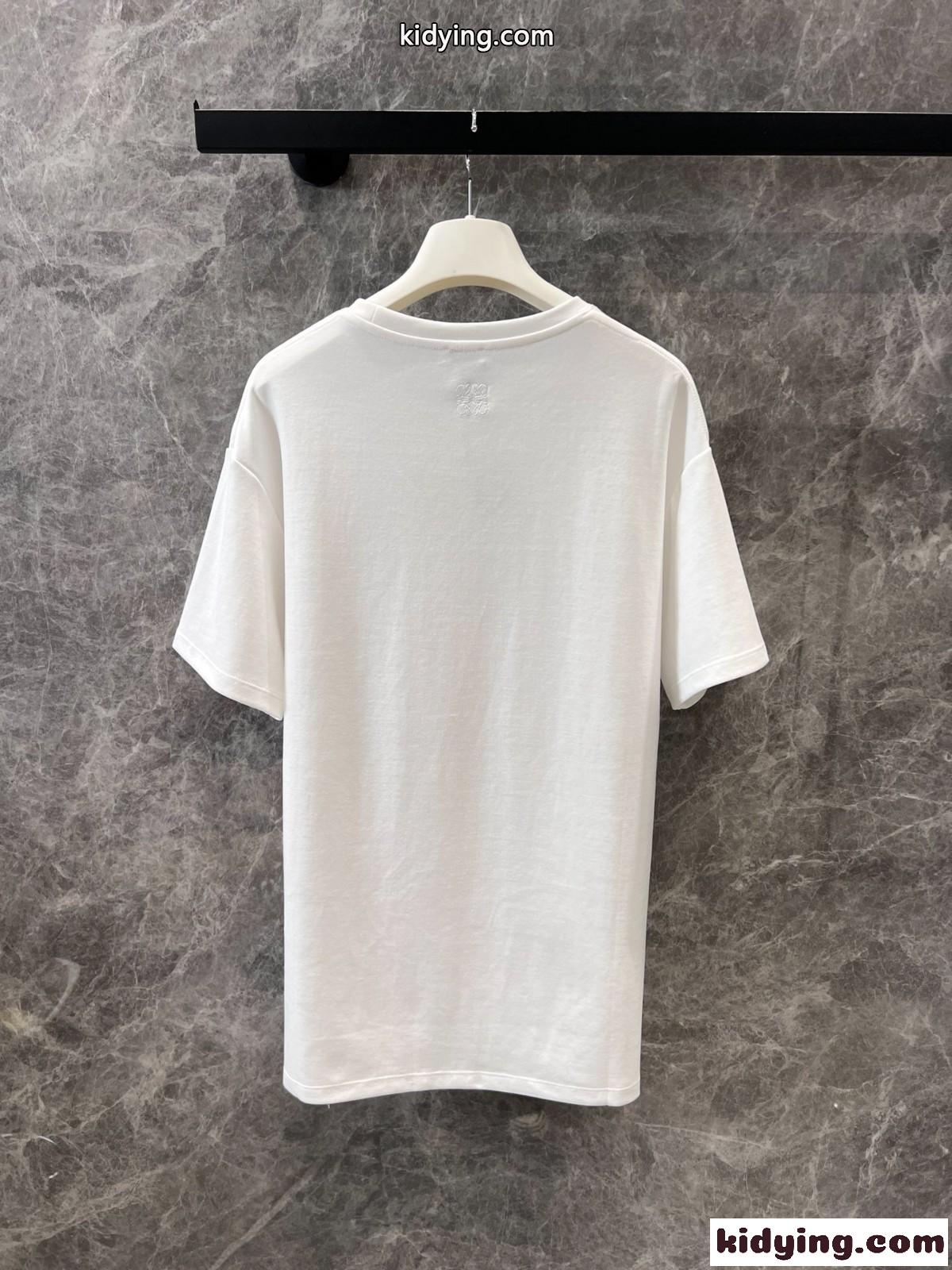 リラックスフィット プリントTシャツ ロエベ Tシャツ コピー ユニセックス-1