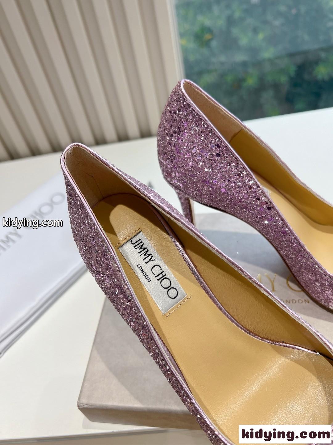 美人度アップ 人気 ピンヒールパンプス ジミーチュウ パンプス スーパーコピー パープル-4