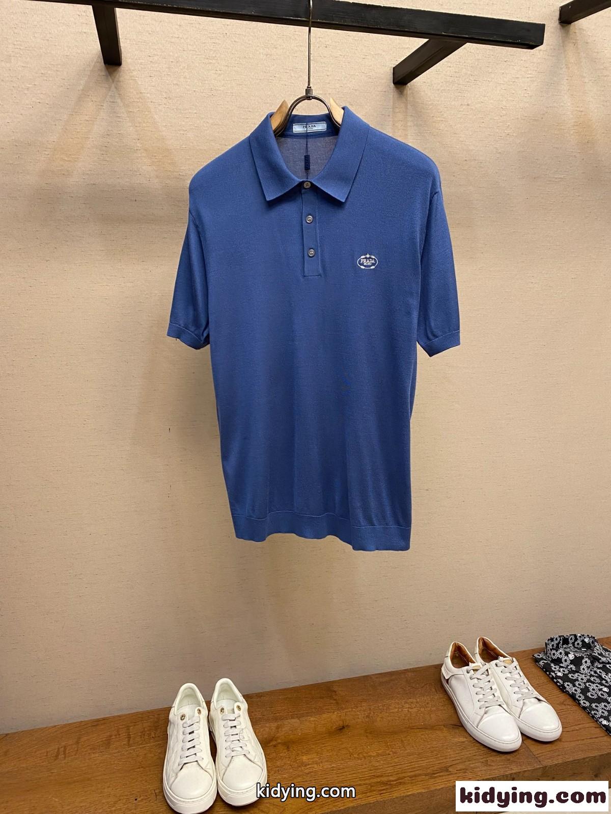 洗練された 上品 カジュアル プラダ Tシャツ 偽物 メンズ 半袖 トップス-1