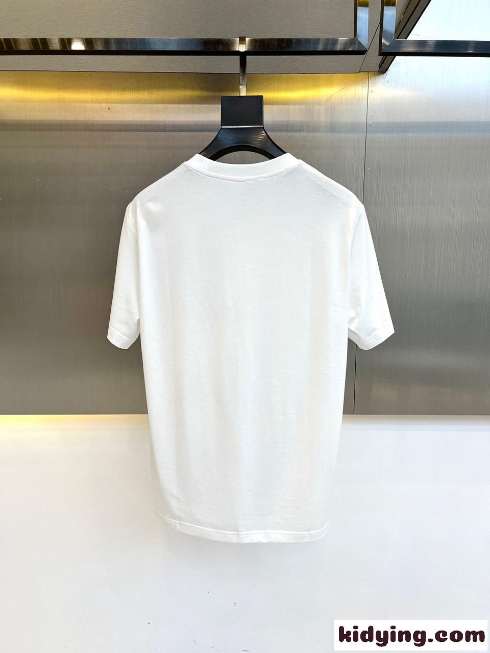 テディベアモチーフ コットン クルーネック フィリッププレイン 半袖Tシャツ コピー ホワイト-3