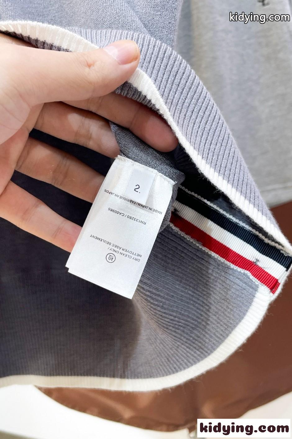 爽やか ヨットモチーフ 半袖 サマーニット トムブラウン Tシャツ 偽物 グレー-3