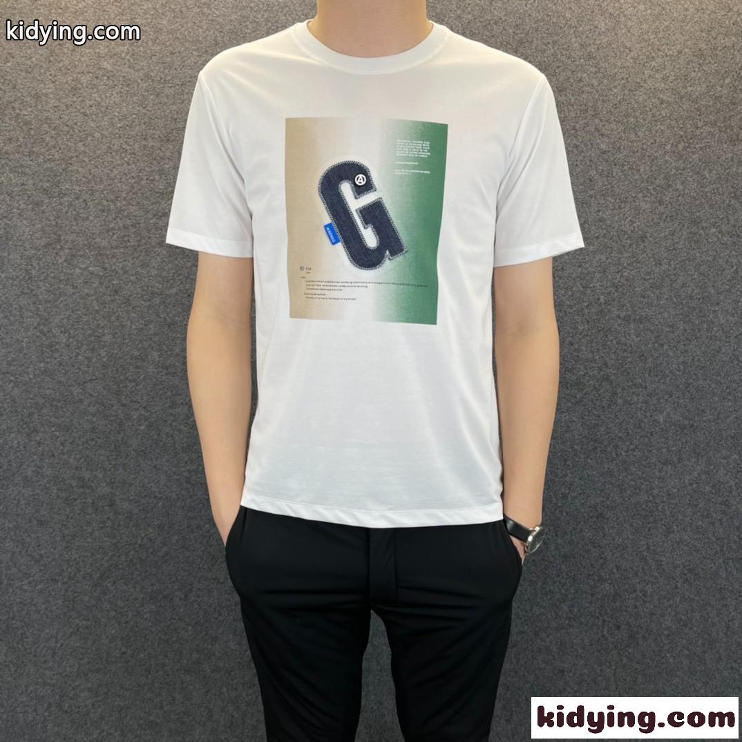 コットン メンズ 半袖 トップス ジバンシィ Tシャツ コピー 快適 オシャレ プリント カジュアル クールネック-1