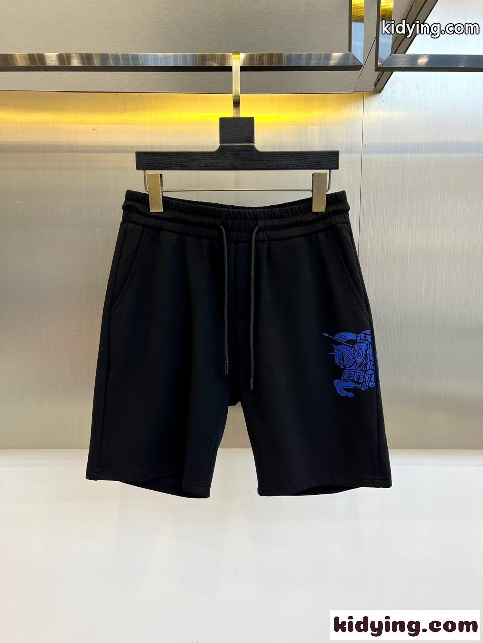 合わせやすい バーバリー パンツ 偽物 カジュアル コットン ショートパンツ ブラック-0
