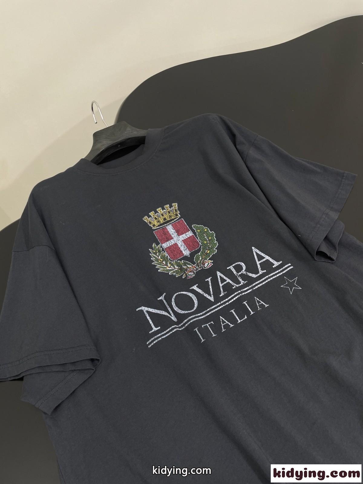 ユニセックス プリント入り オーバーサイズ 半袖Tシャツ バレンシアガ Tシャツ コピー-3