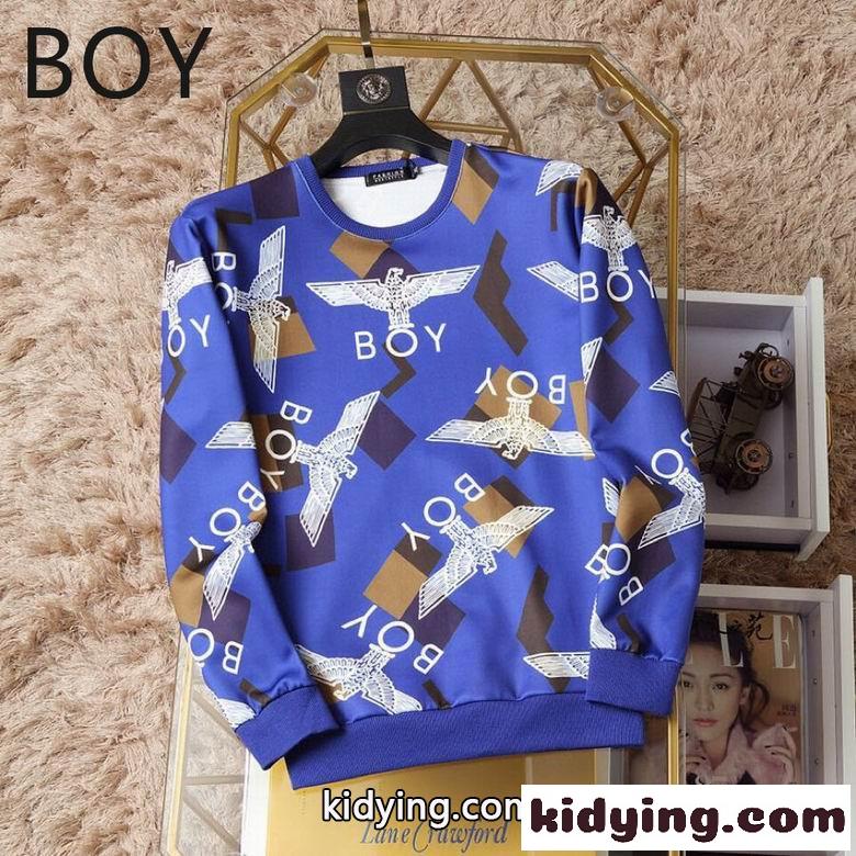 ボーイロンドン 長袖tシャツ コピー メンズ プリント クルーネック プルオーバー おしゃれ スウェットシャツ 人気-1
