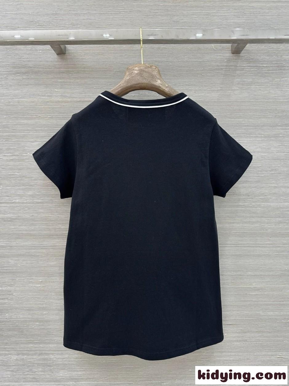 カジュアル 洗練された 半袖Tシャツ ヴァレンティノ Tシャツ 偽物 ブラック-3