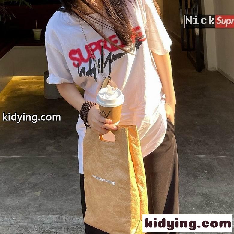 人気 シンプル お洒落 ロゴ ユニセックス シュプリーム tシャツ コピー 半袖 カジュアル レディース メンズ ホワイト ブラック-3