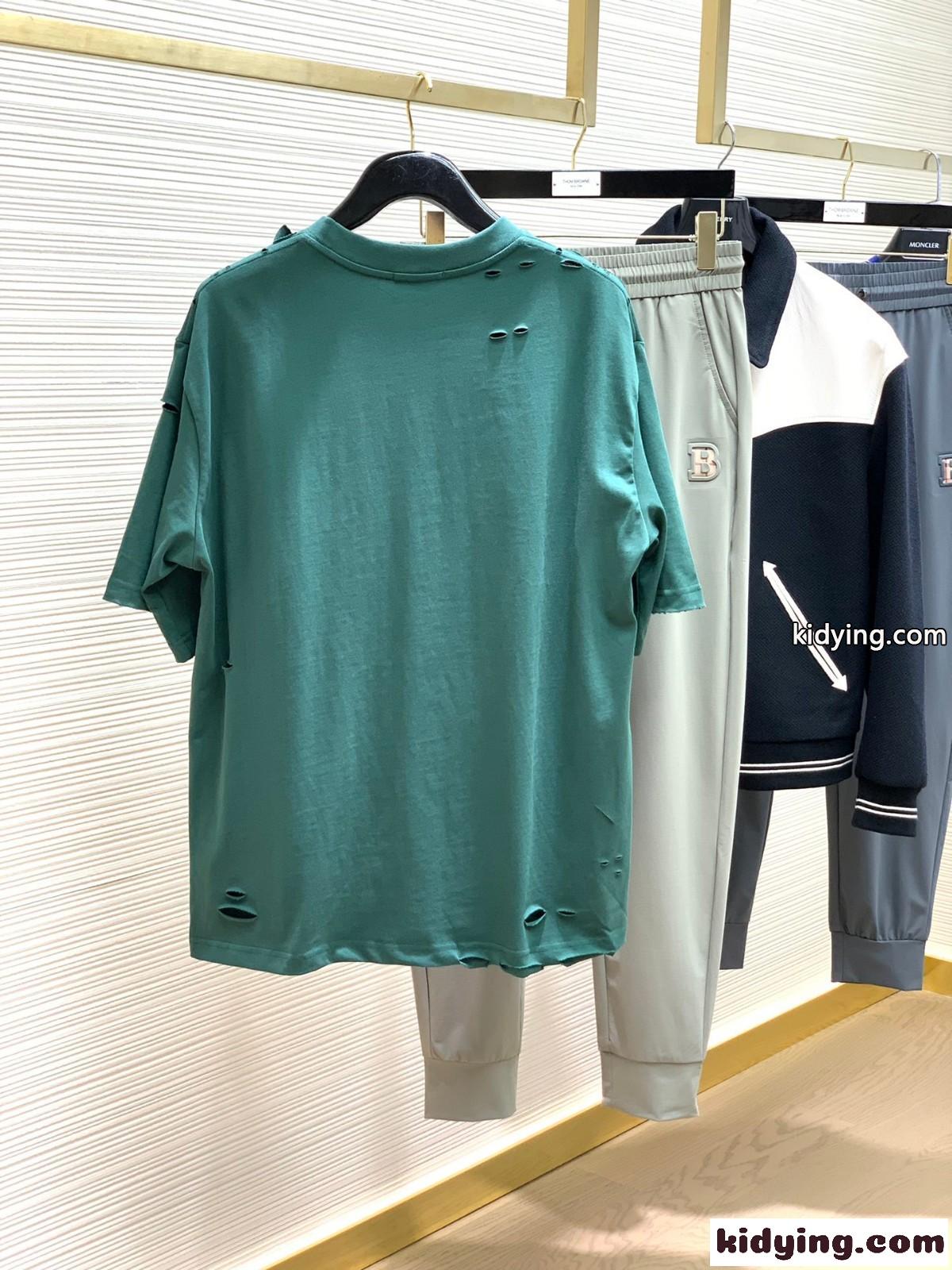 人気 おしゃれ カジュアル ロゴ バレンシアガ Tシャツ コピー クルーネック 半袖 トップス-3