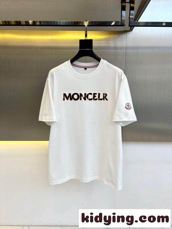 モンクレール Tシャツ コピー シンプル カジュアル クルーネック 半袖Tシャツ-1
