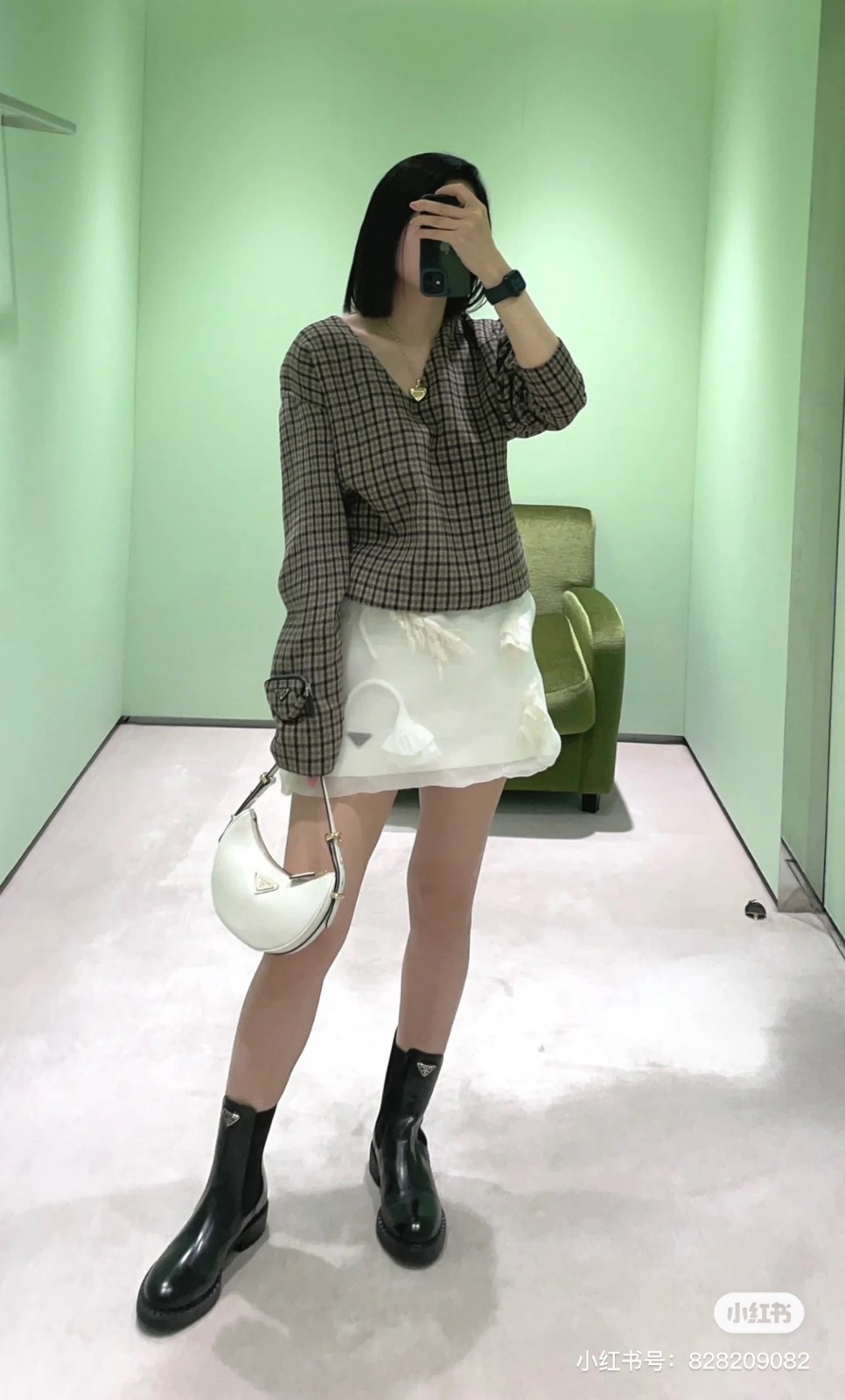 カジュアル ラシャ チェック トップ プラダ Tシャツ コピー レディース-3