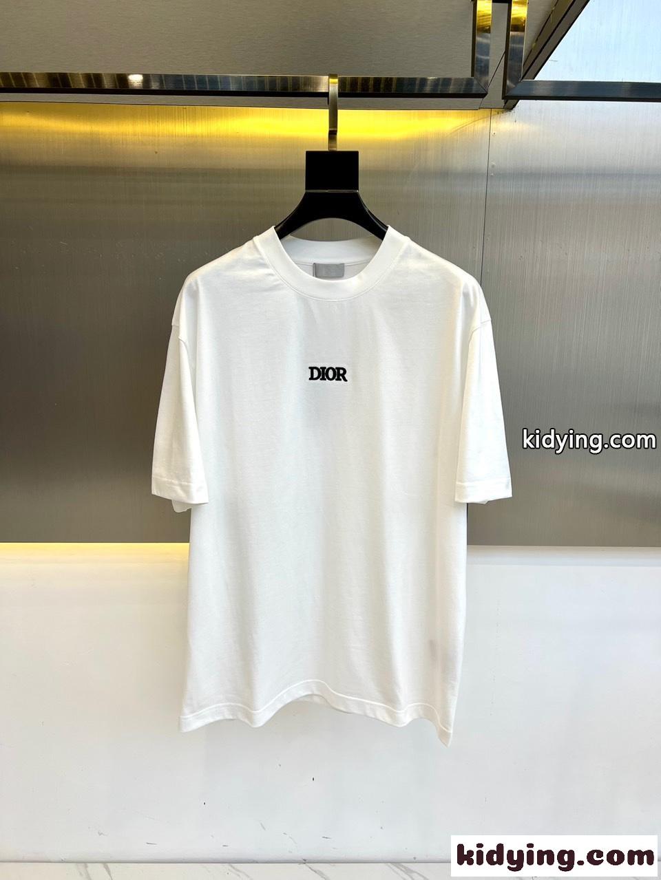 カジュアル ロゴ 半袖Tシャツ クリスチャン・ディオール Tシャツ 偽物 ホワイト-0