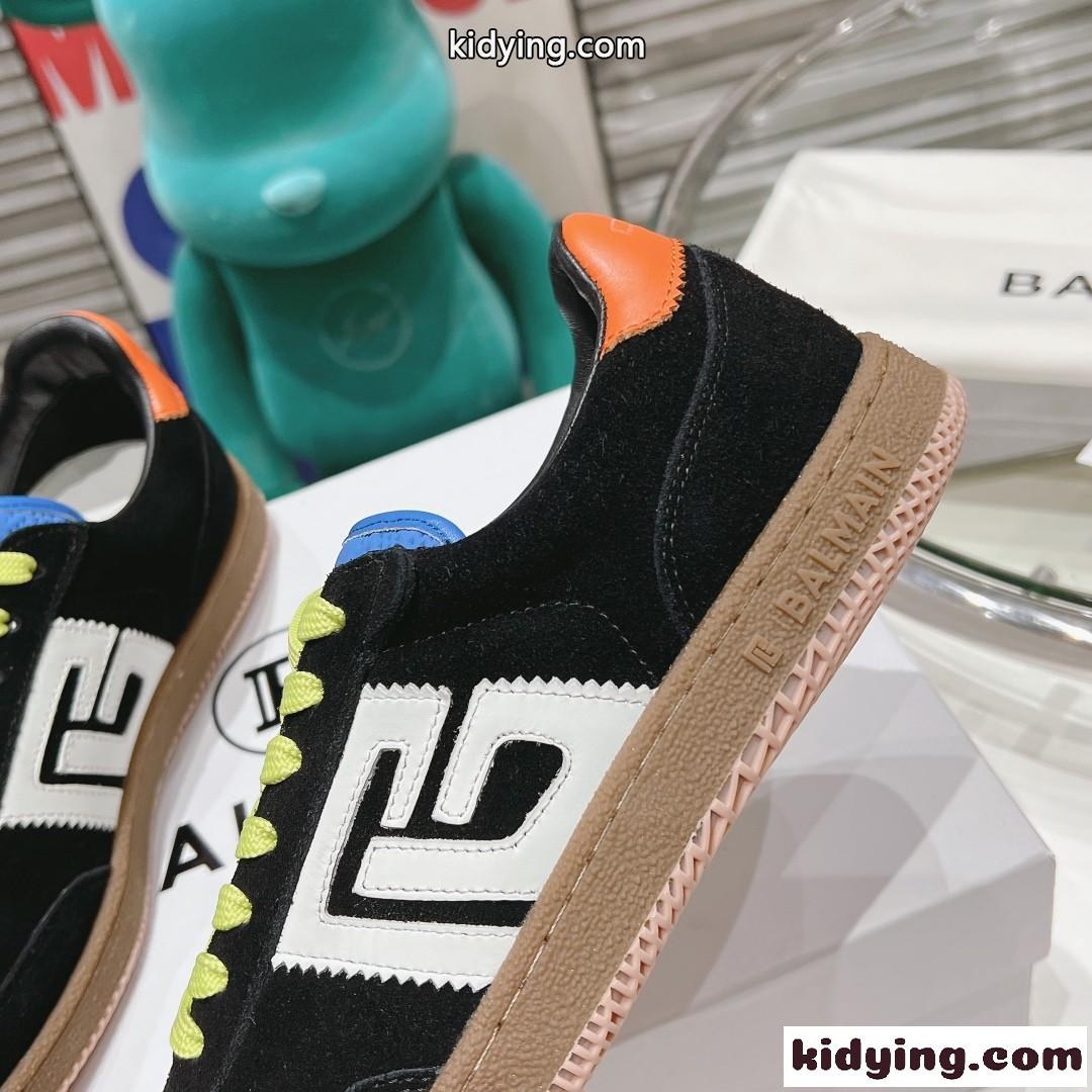 Balmain Swan スニーカー バルマン スニーカー スーパーコピー レザー＆スエード-3