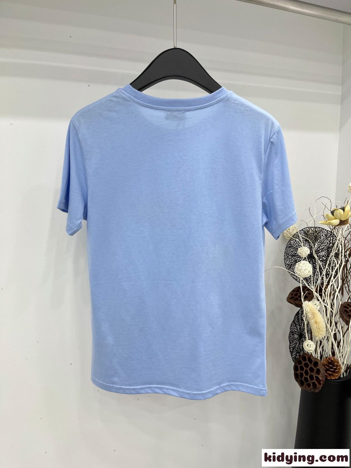 フェンディ Tシャツ コピー 可愛い プリント クルーネック 半袖Tシャツ-3