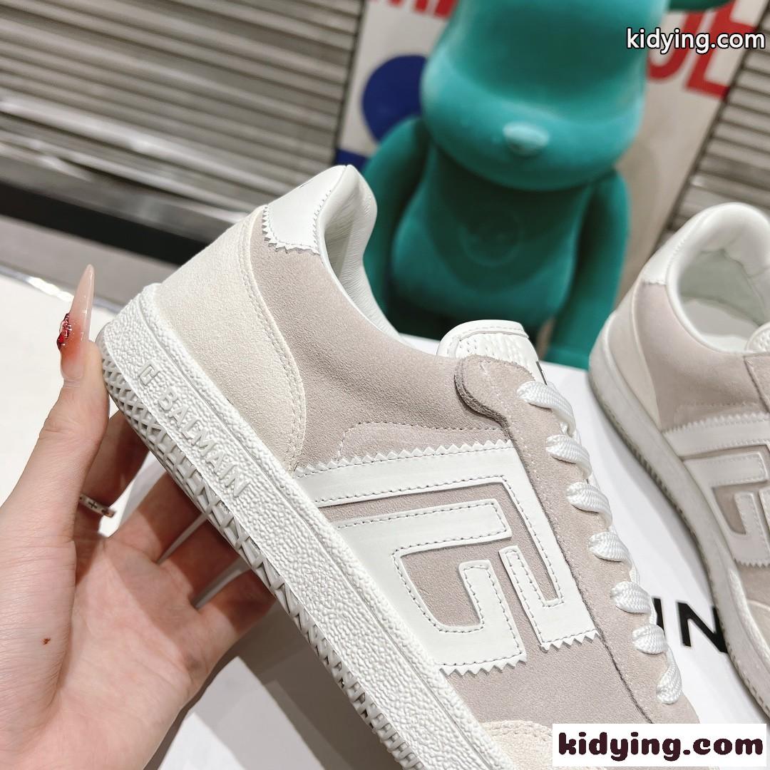 Balmain Swan バルマン スニーカー スーパーコピー レザー＆スエード スニーカー-3