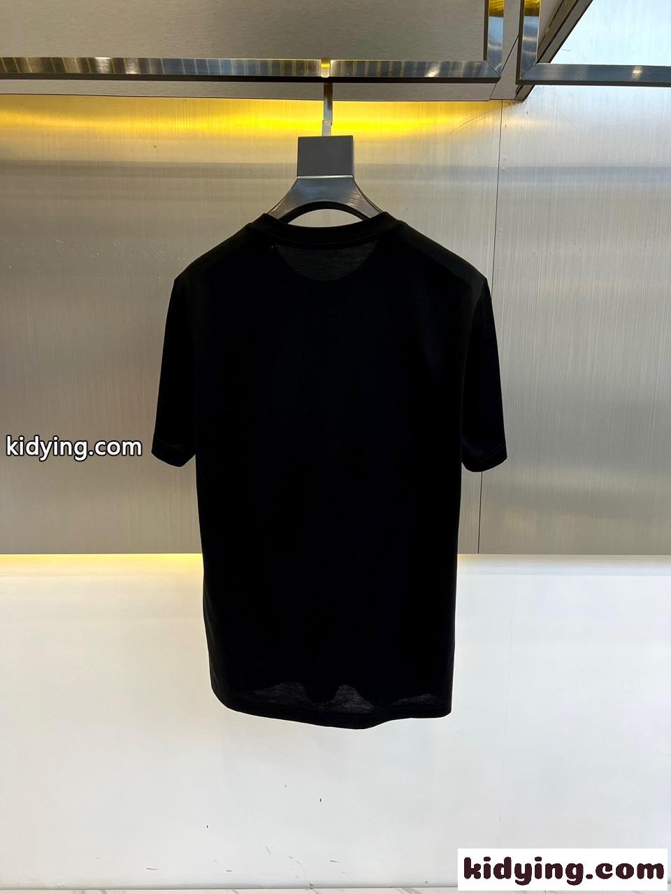 テディベアモチーフ コットン クルーネック フィリッププレイン 半袖Tシャツ コピー ブラック-4