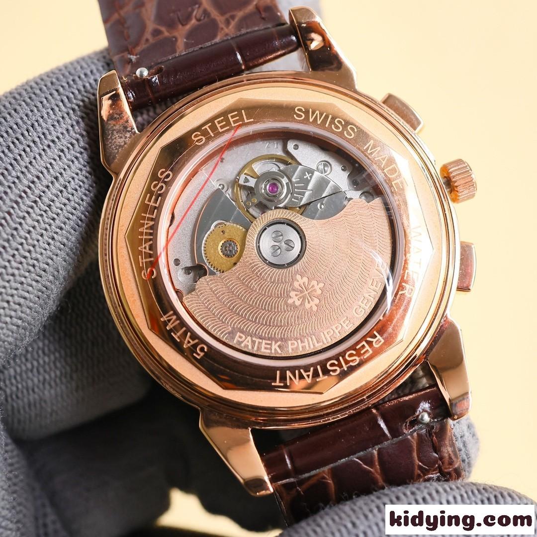 クラシック 人気 パテック・フィリップ 時計 コピー ムーンフェイズ 42mm ウォッチ-4