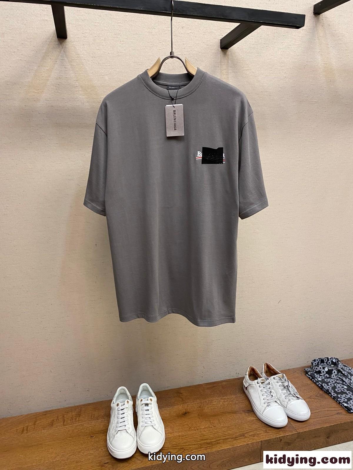 おしゃれ 人気 プリント クルーネック バレンシアガ Tシャツ コピー 半袖 トップス-0