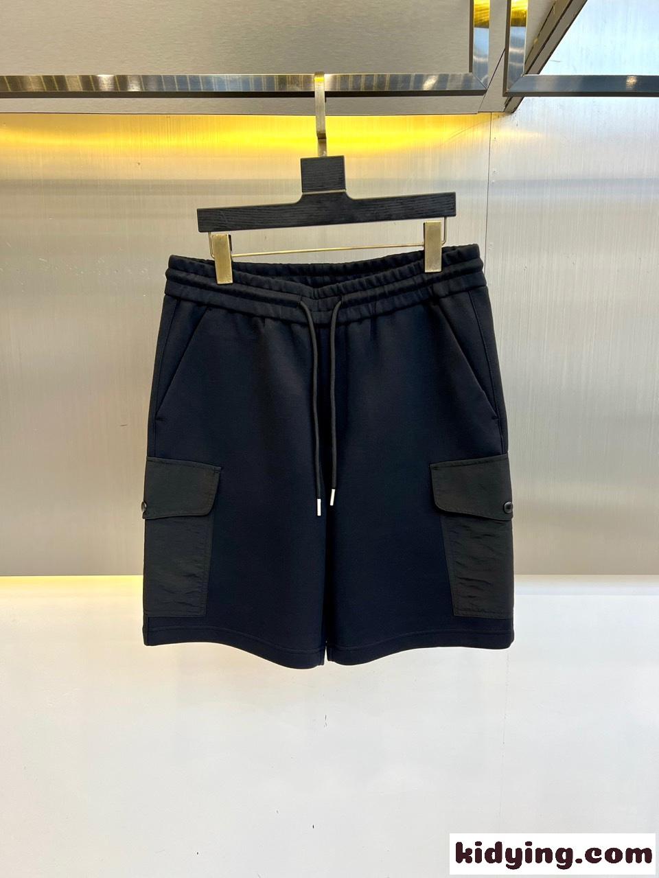 カジュアル 合わせやすい メンズ ショートパンツ プラダ パンツ 偽物 ネイビー-1