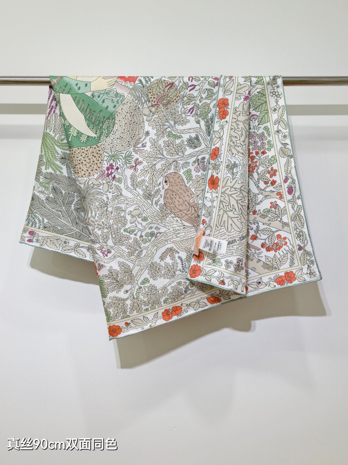 エルメス スカーフ コピー プリント 上品 シルク 大判スカーフ 90x90-4