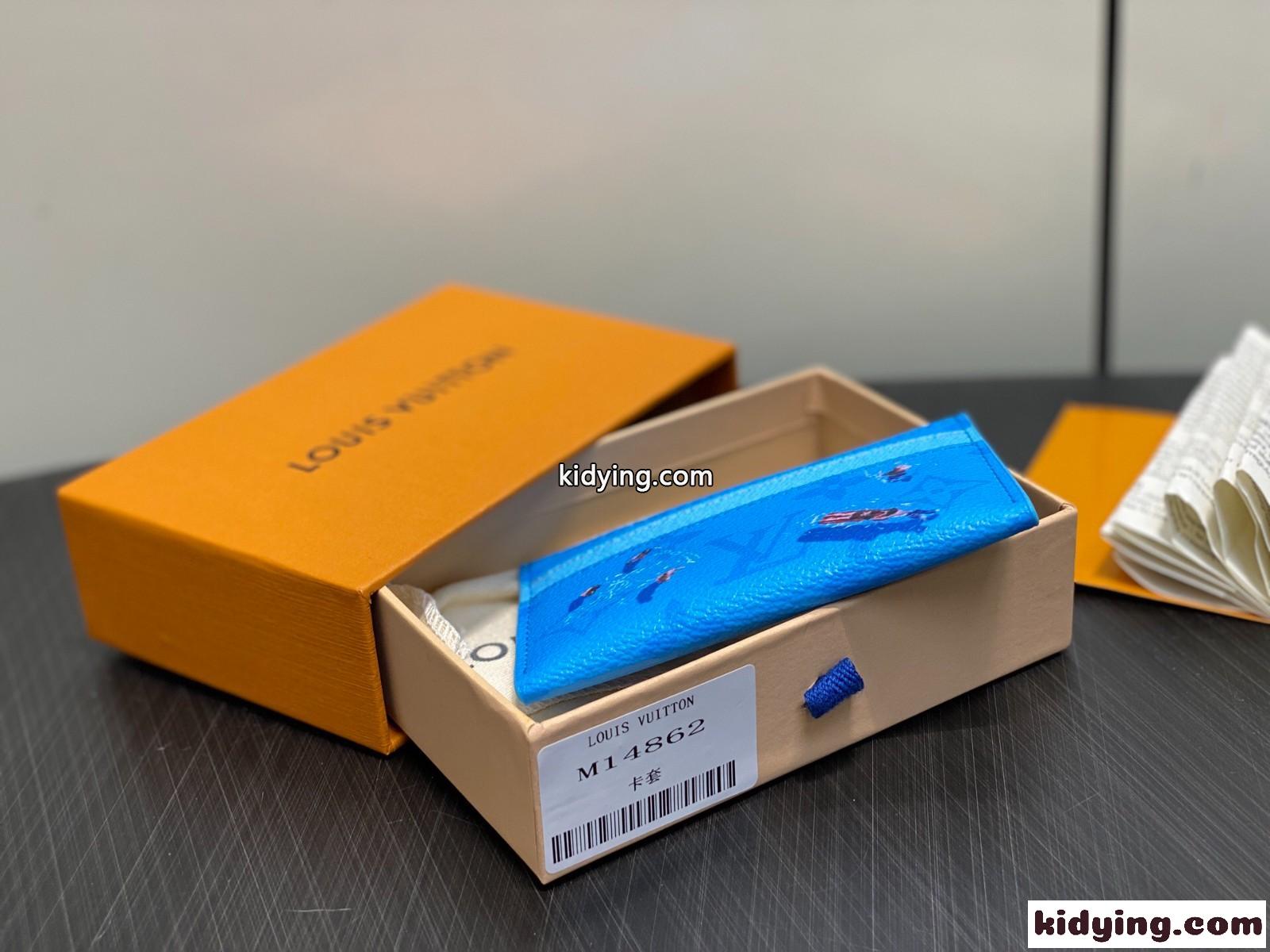 ポルト カルト・ダブル カードケース ルイ･ヴィトン スーパーコピー M14862 ブルー-3