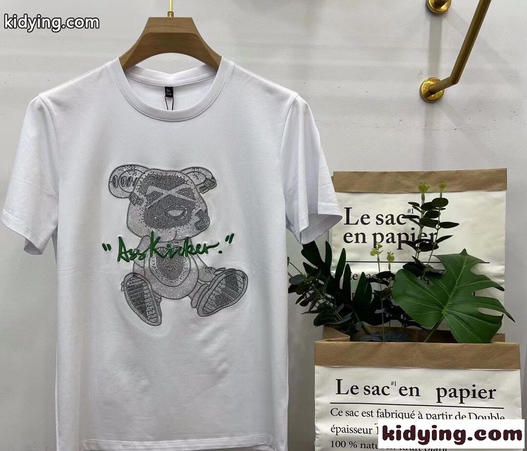 春夏 おしゃれ メンズ ルイ・ヴィトン Tシャツ コピー 柔らかい 快適 3色あり コットン 半袖 トップス-2