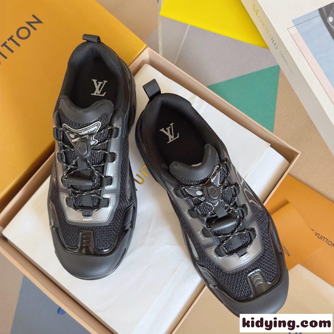 LV ランナー タティック スニーカー ルイヴィトン スーパーコピー ブラック-2
