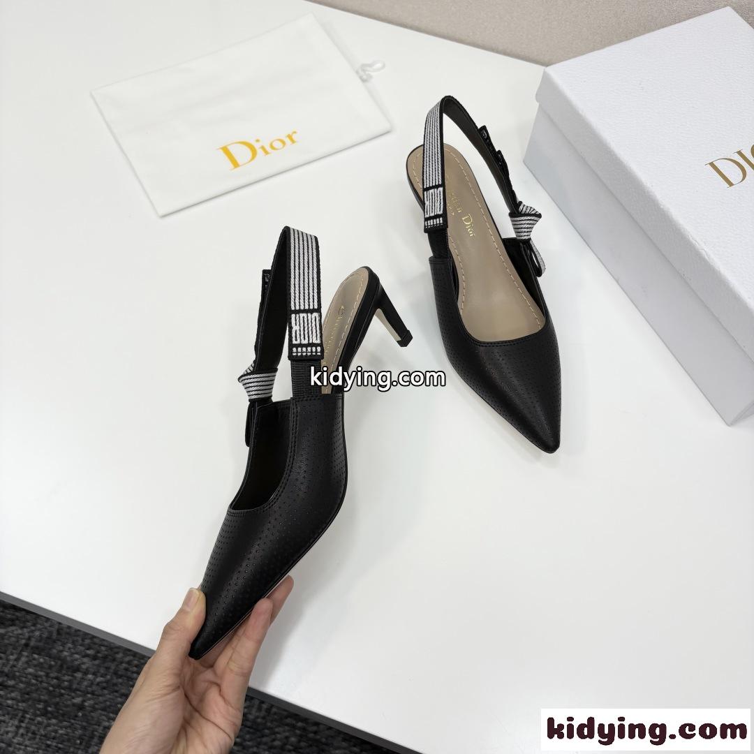 人気 新作 Dior Toujours スリングバックパンプス スーパーコピー ブラック-3