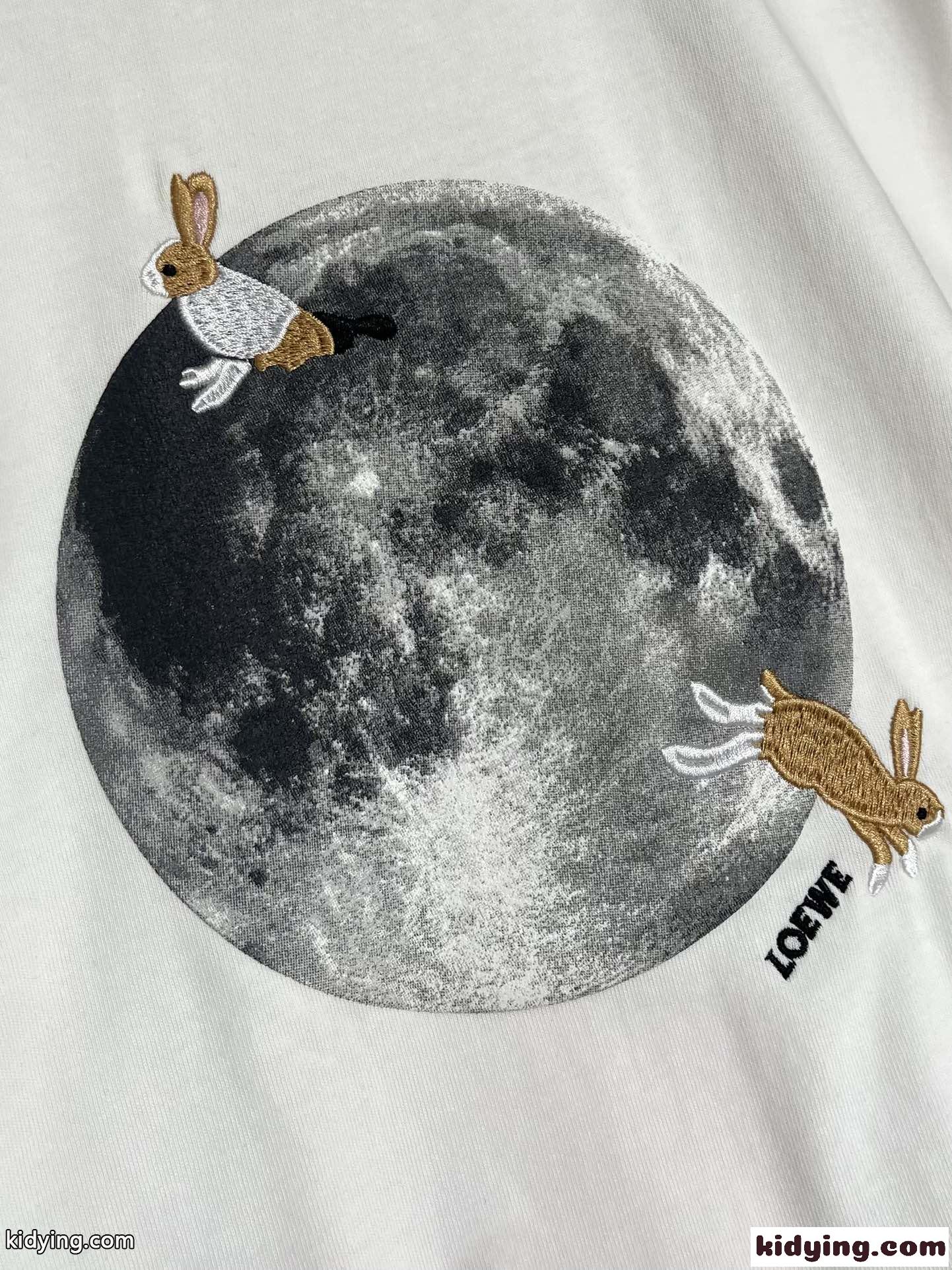 LOEWE x Suna Fujita プリントTシャツ ロエベ Tシャツ コピー ユニセックス-4