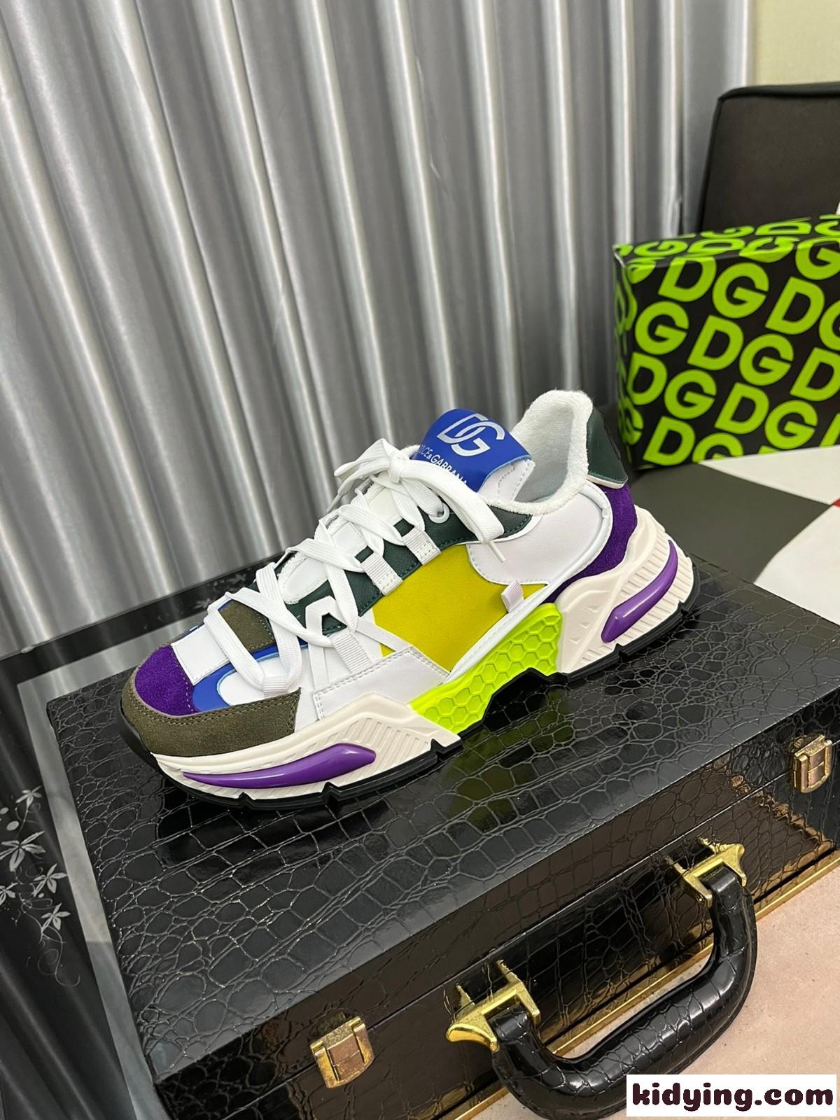 コンフォート 疲れにくい 滑り止め 厚底 メンズ ドルチェ&ガッバーナ スニーカー コピー カラフル おしゃれ 人気-2